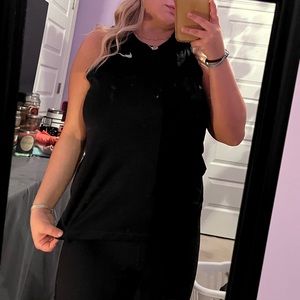 Nike tank top with mesh detail on the back